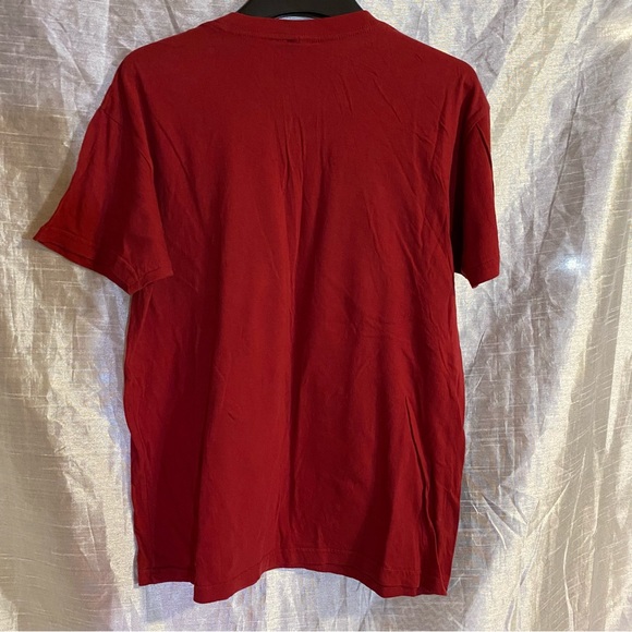 Too Fast Brand Deathabilly Goth tee SZ L GUC see last 2 pic for spot, v-neck - Picture 6 of 8